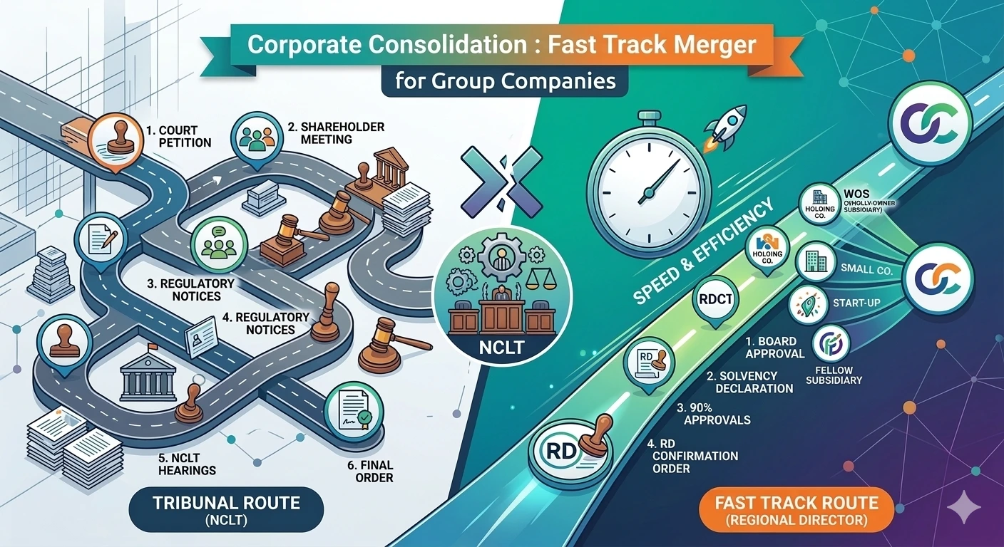 Fast Track Merger for Companies