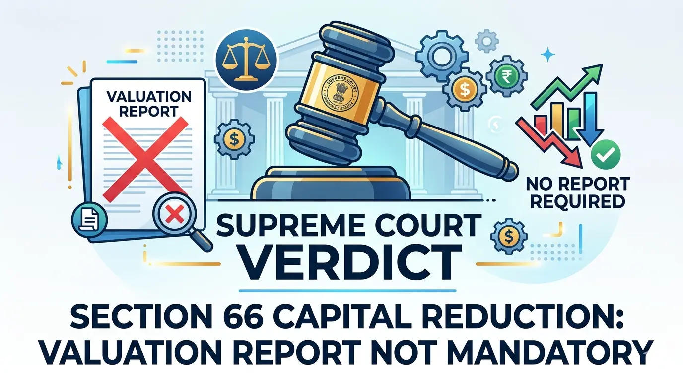 valuation report for capital reduction