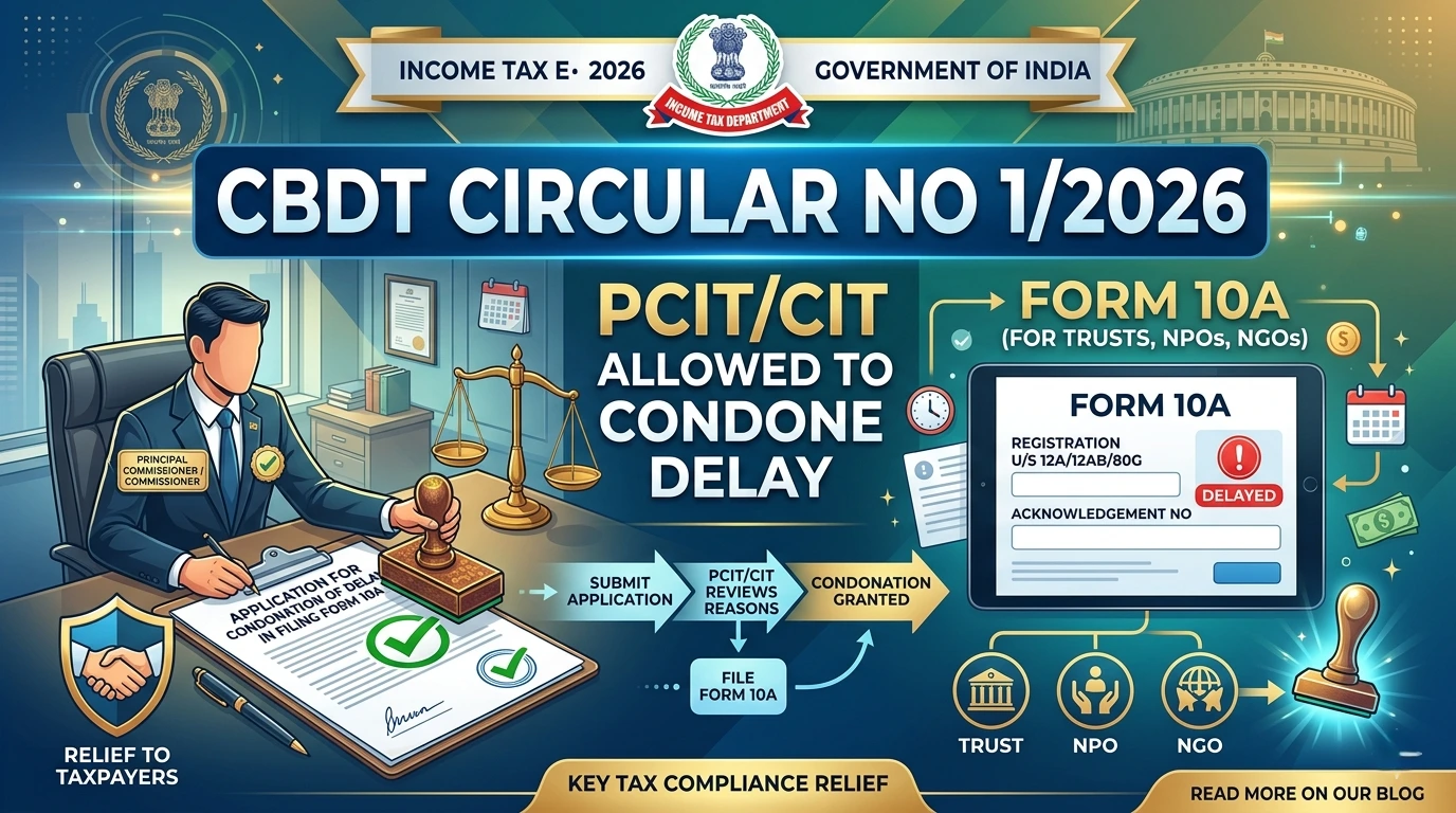 Condone Delay in Filing Form 10A Circular 1 2026