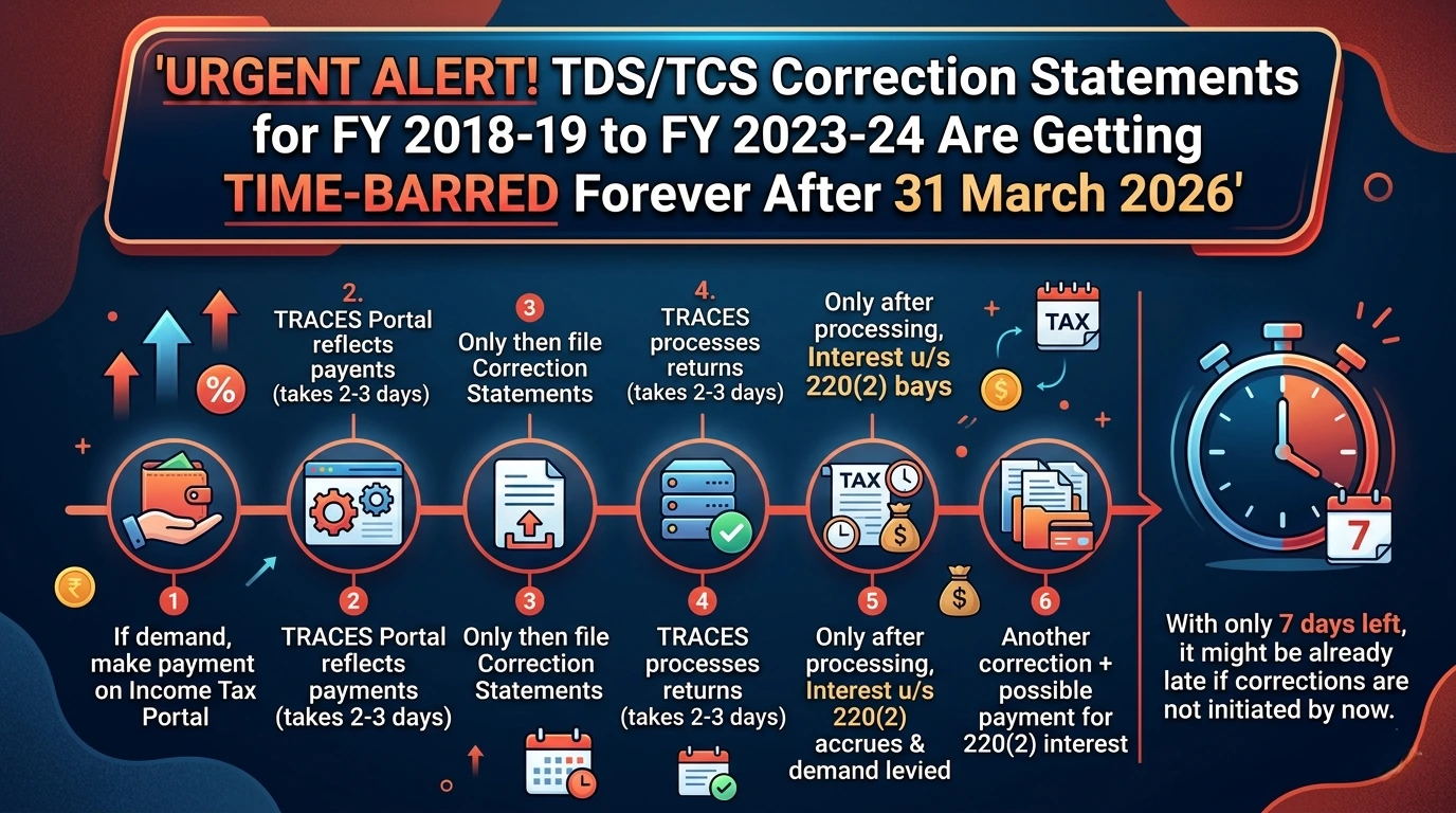 TDS/TCS Correction Statements Time Barring