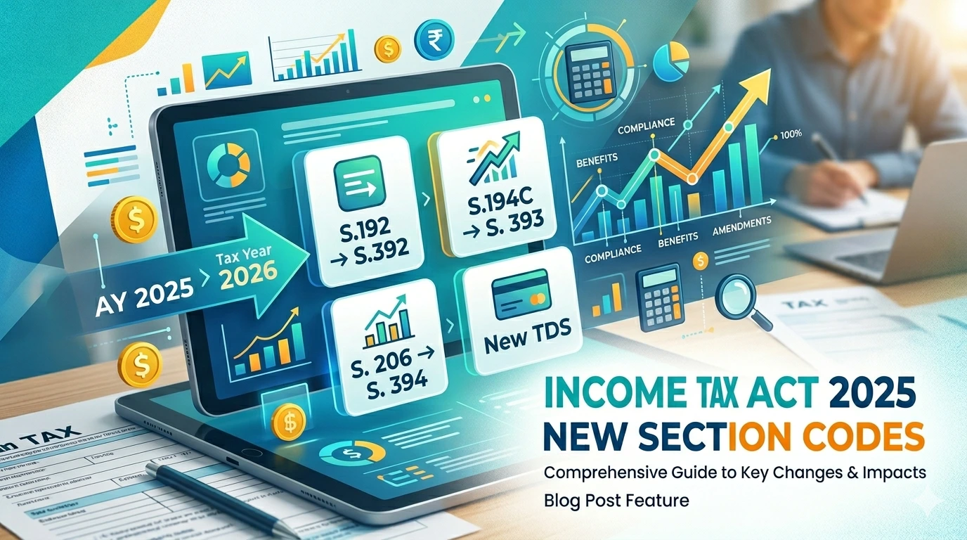 New TDS/TCS Payment Sections, TDS and TCS Payment Codes, TDS and TCS Payment Sections