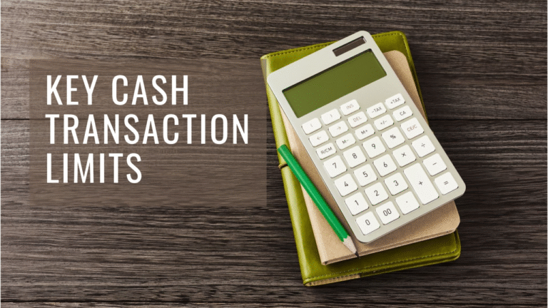 Cash Transaction Limits for FY 2025-26