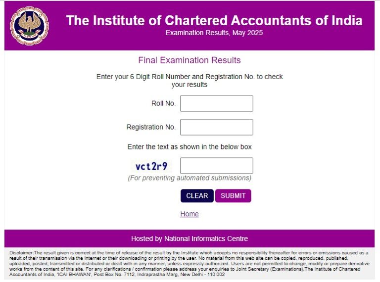 CA Exam Results Sep 2025