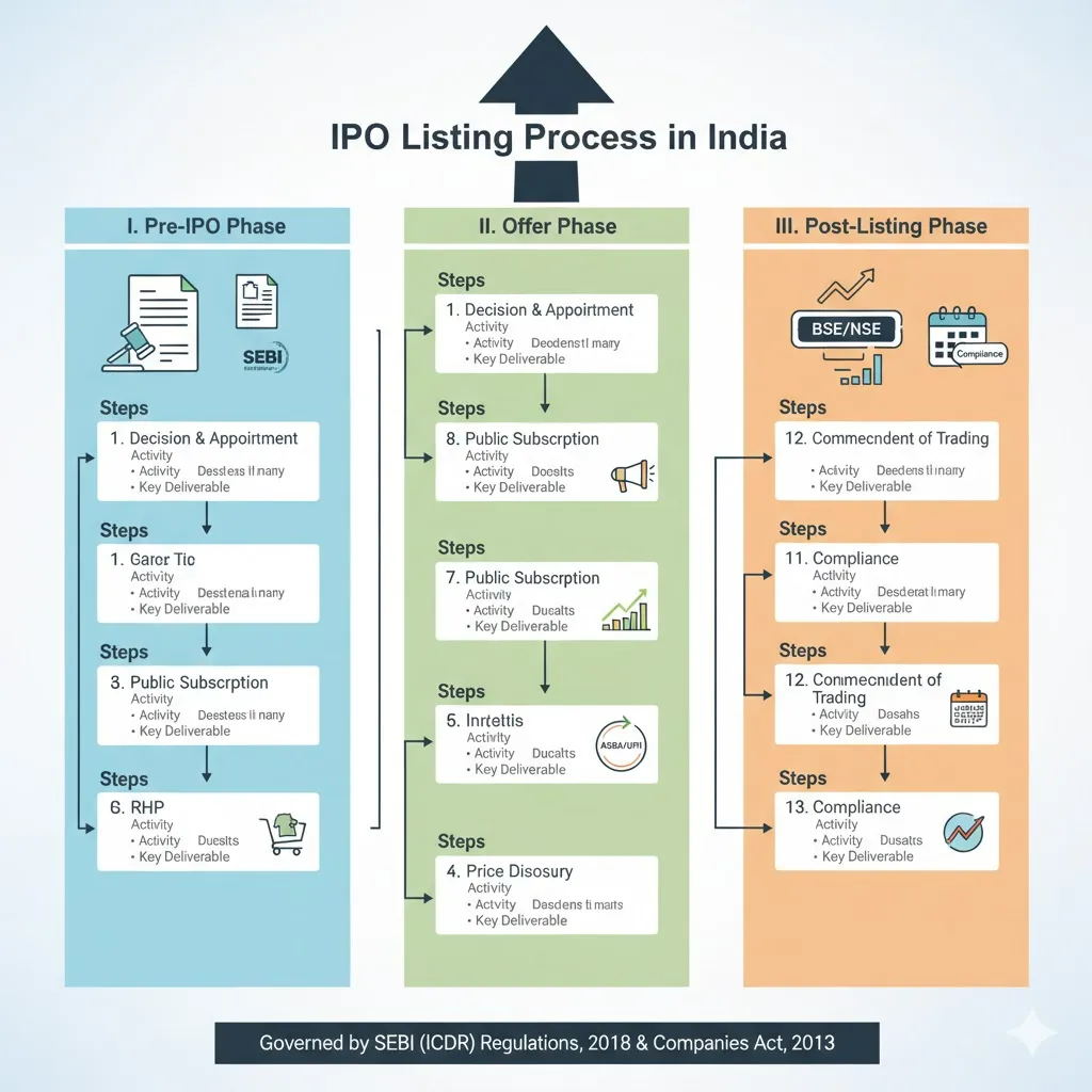process of ipo listing