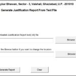 Justification Report from TRACES Portal