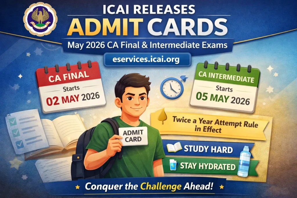 CA Exams Admit Cards