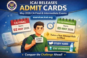 CA Exams Admit Cards