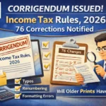 Corrigendum to Income Tax Rules