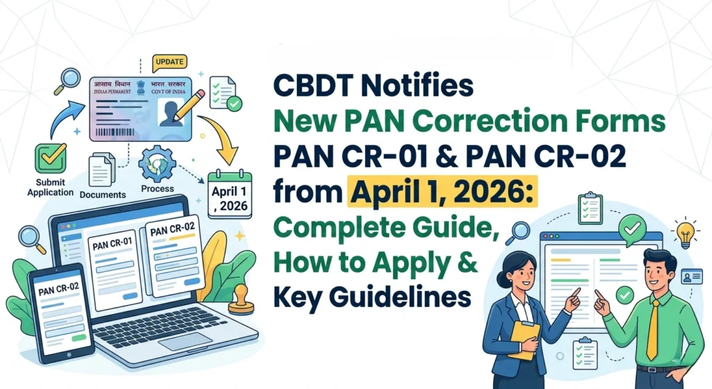 New PAN Correction Forms
