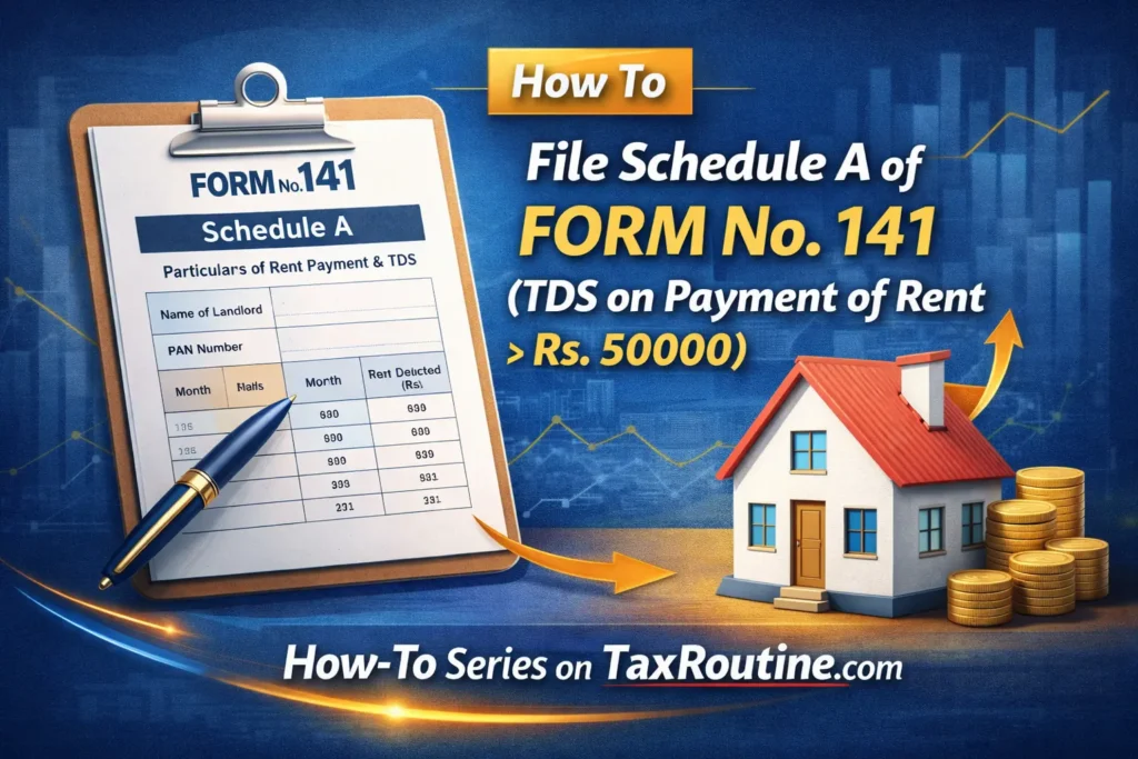 Schedule A of Form 141