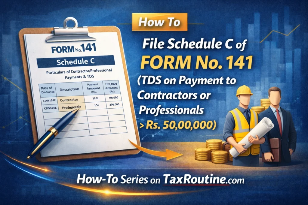 Schedule C of Form 141