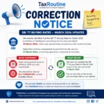 Correction in SBI TTBR March 2026